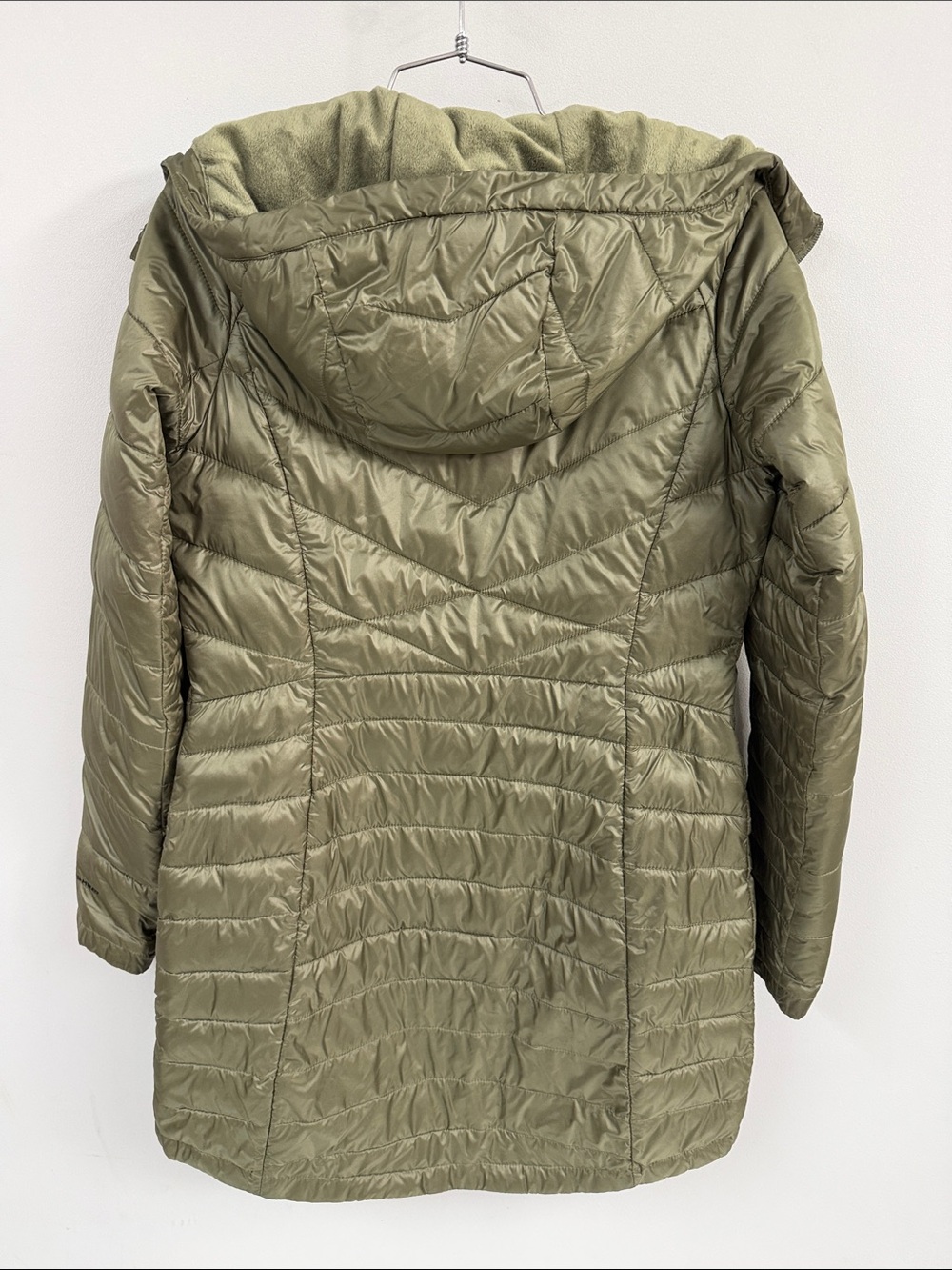 Columbia infinity Omni heat Women's Olive Green Insulated Hooded Jacket - Picture 6 of 8